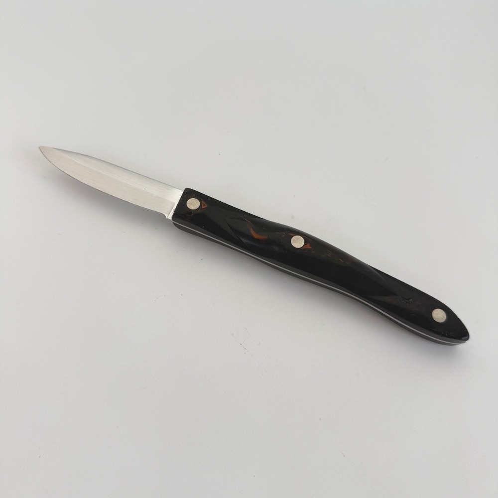 Cutco 1720 Paring Knife 2 3/4" Straight Edge Classic Brown Handle USA Vintage